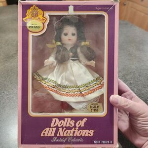 Vintage Dolls of All Nations Poland #138 Vinyl Jointed Doll Original Box
